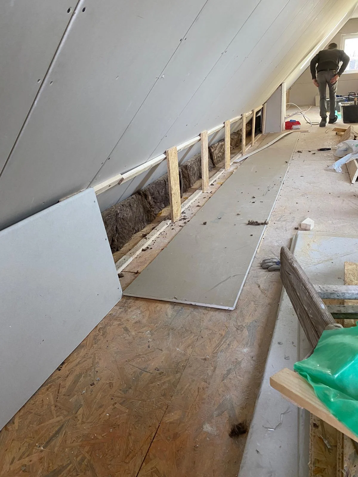 Trockenbau im Dachgeschoss